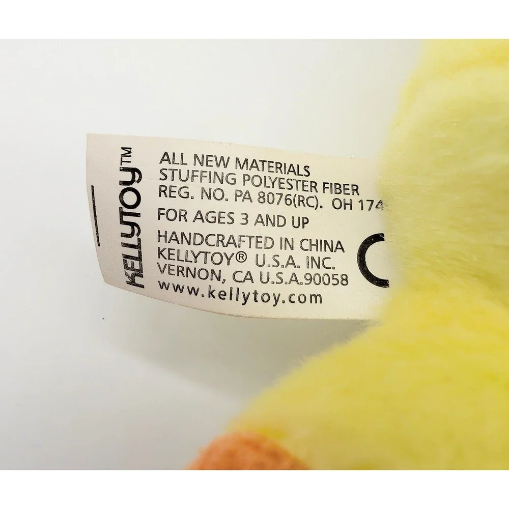 Kellytoy Yellow Plush Chick Baby Duck Stuffed Animal Toy 7